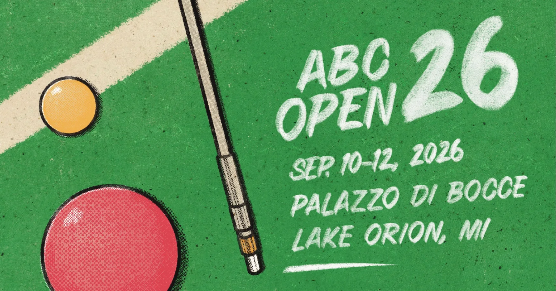 ABC Open 2026 at Palazzo di Bocce, September 10–12, 2026